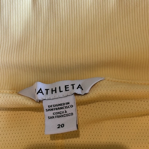 Athleta | Brooklyn Skort 16" In Lunaria Yellow Plus Size 20 Tennis Sporty Active - Picture 7 of 11
